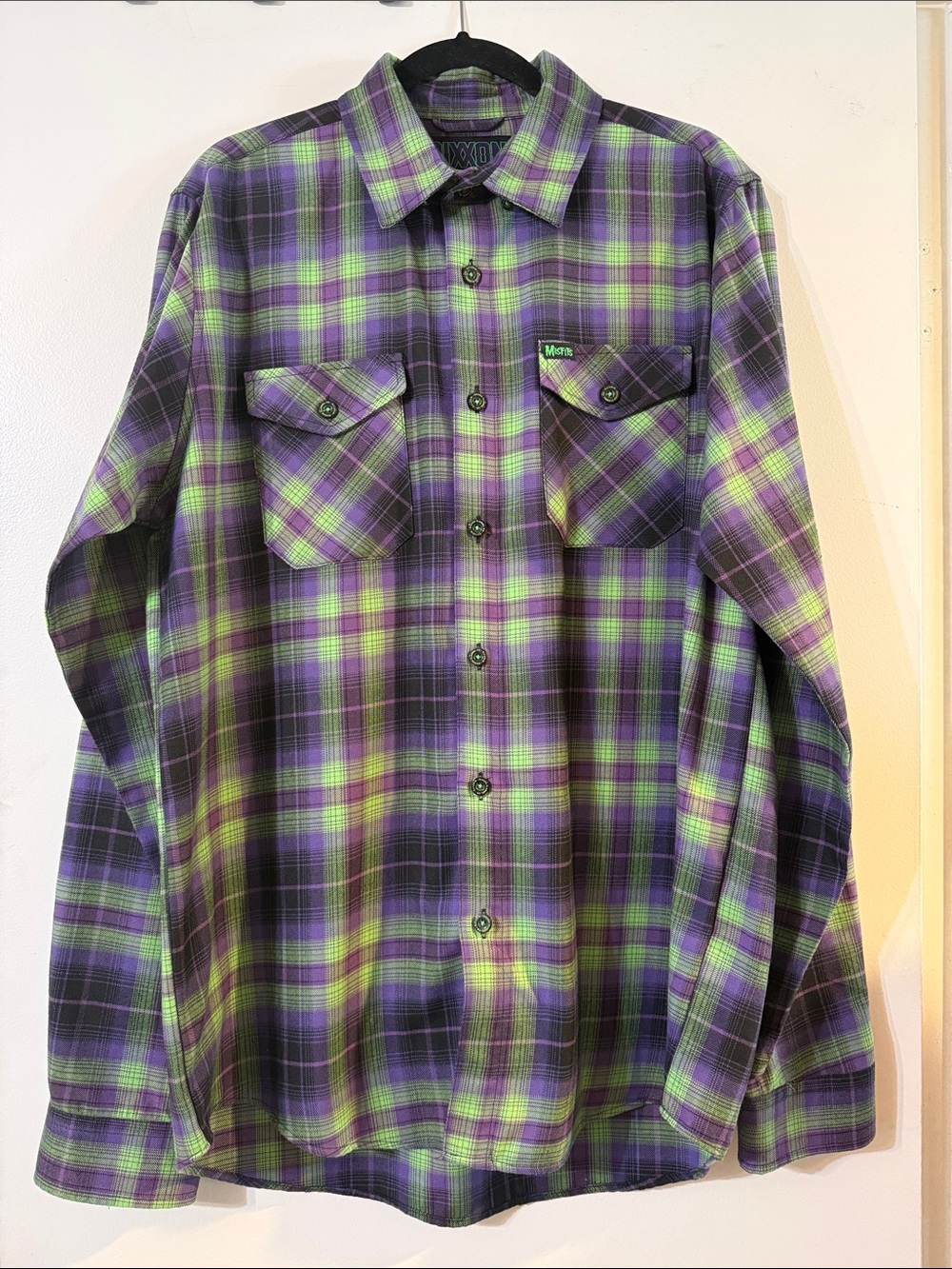 DIXXON Misfits Plaid Button-Down Flannel